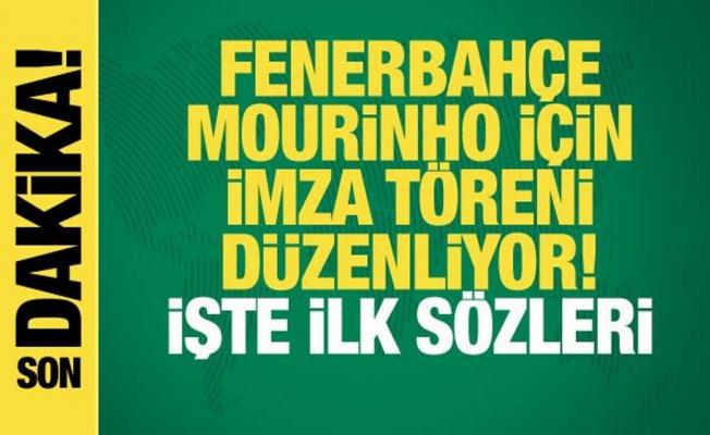 Fenerbahçe'de Jose Mourinho dönemi! İşte ilk sözleri...