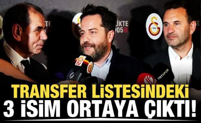 Galatasaray 3 futbolcuyu transfer listesine aldı!